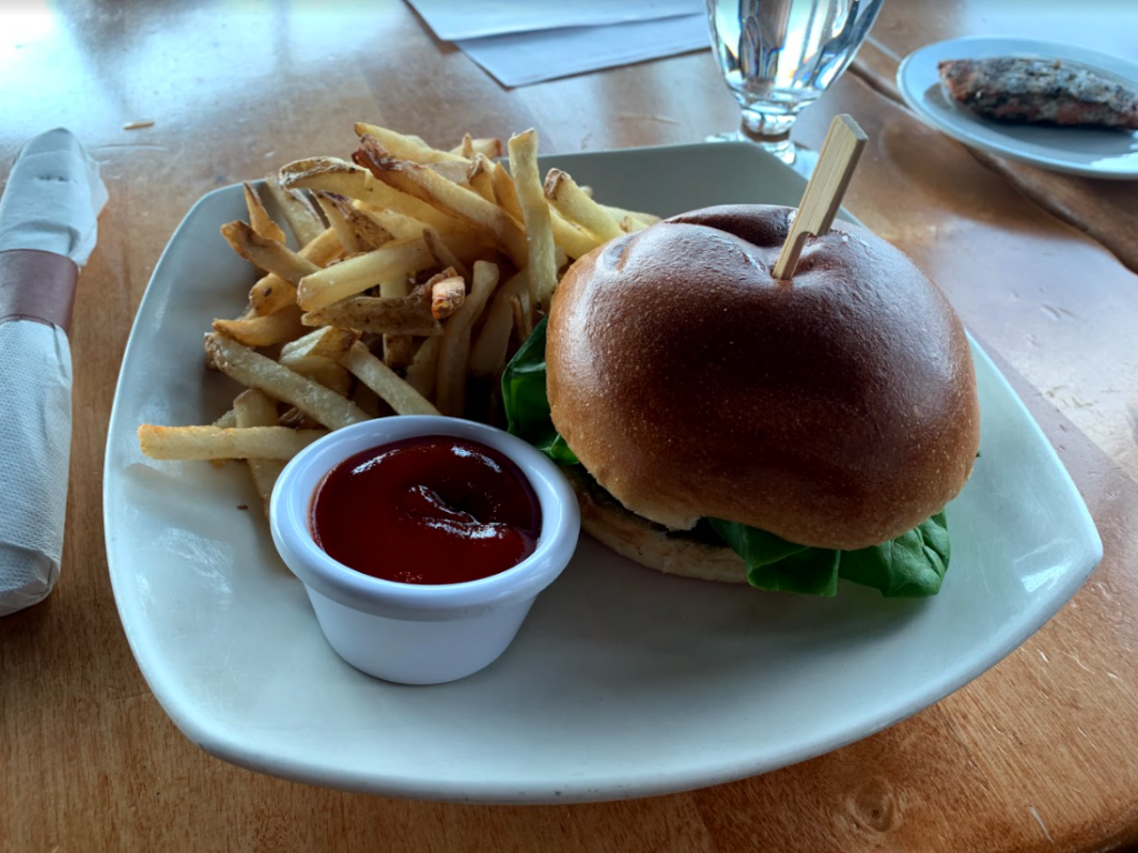 Altitude's Bistro Angus burger and fries