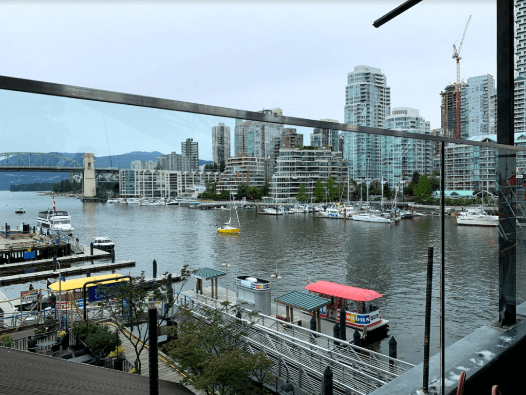 overlooking view at the rooftop