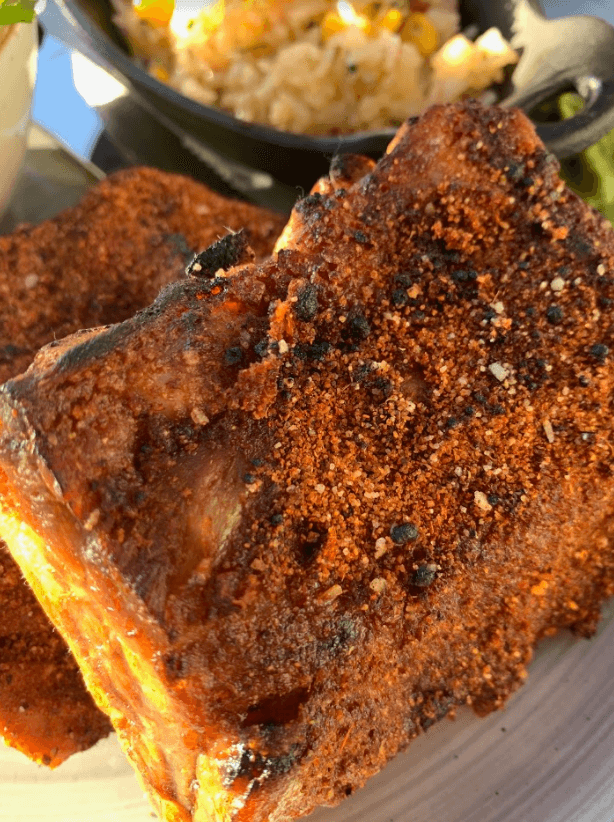 Craft Beer Market ribs closeup view