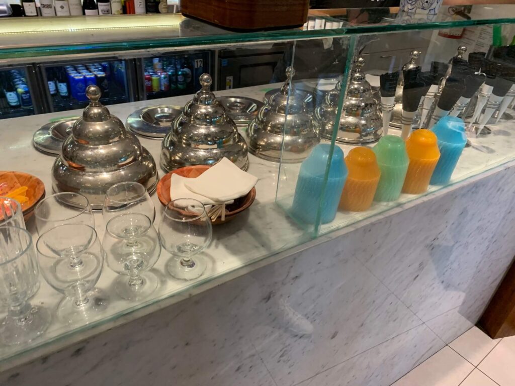 ice cream counter at Bella Napoli