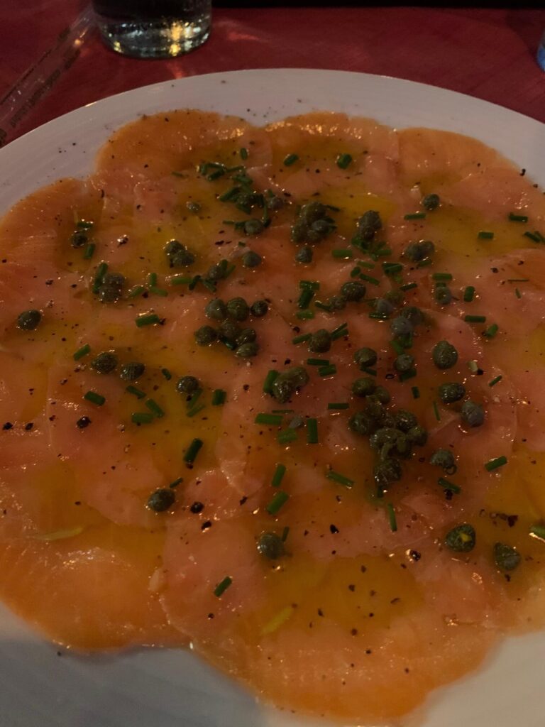 La Dolce Vita Nuevo Vallarta salmon sashimi