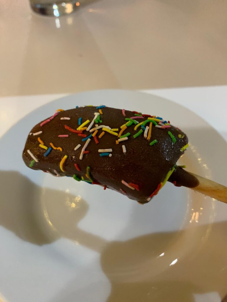 frozen desert on a popsicle