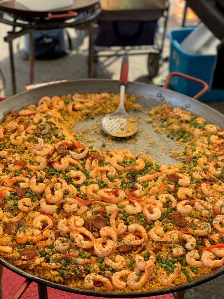 seafood paella Nuevo Vallarta Market