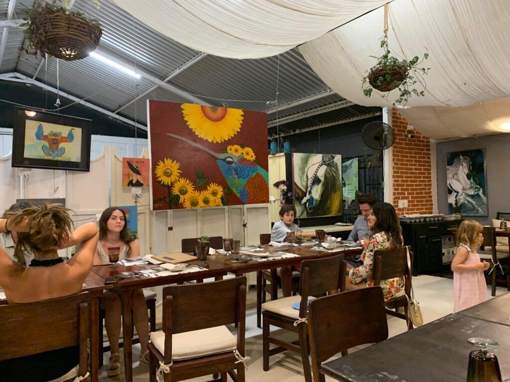 dining room at MMugazz Bucerias