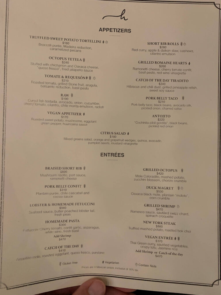 Hector's Kitchen menu