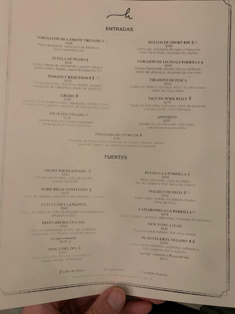 Hector's Kitchen menu