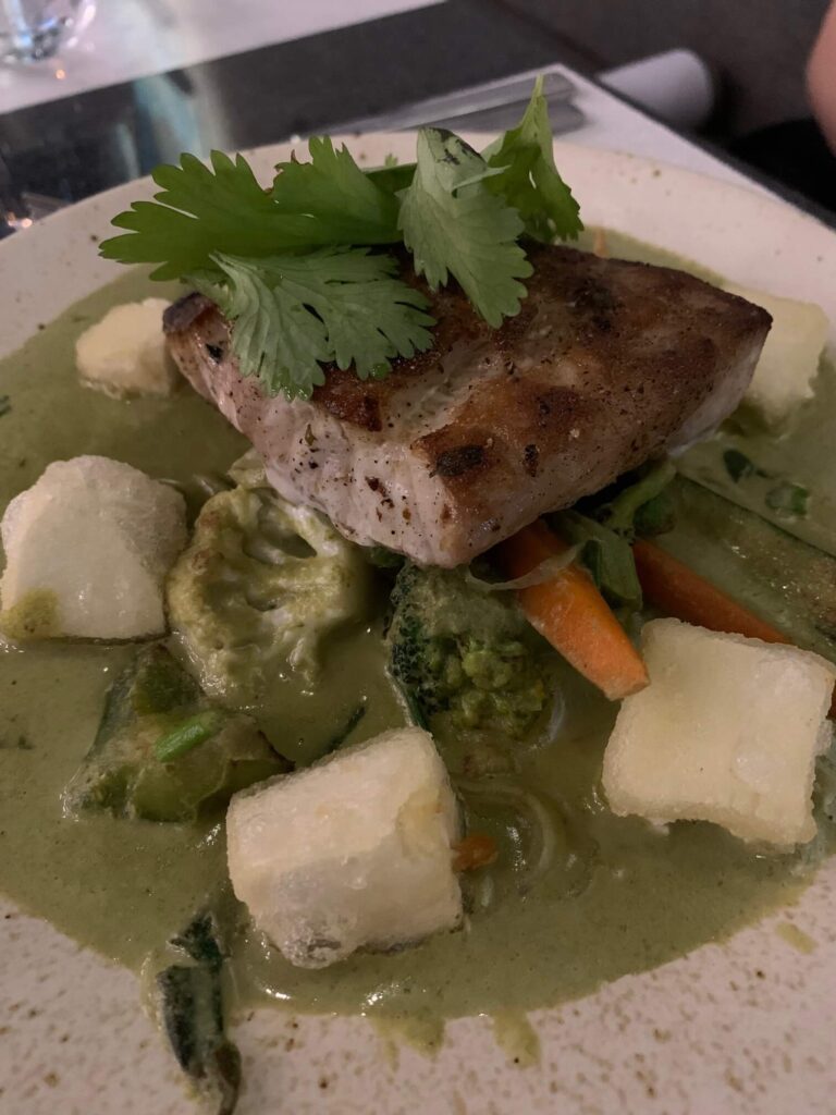 curry with red snapper at Hector's Kitchen Punta Mita