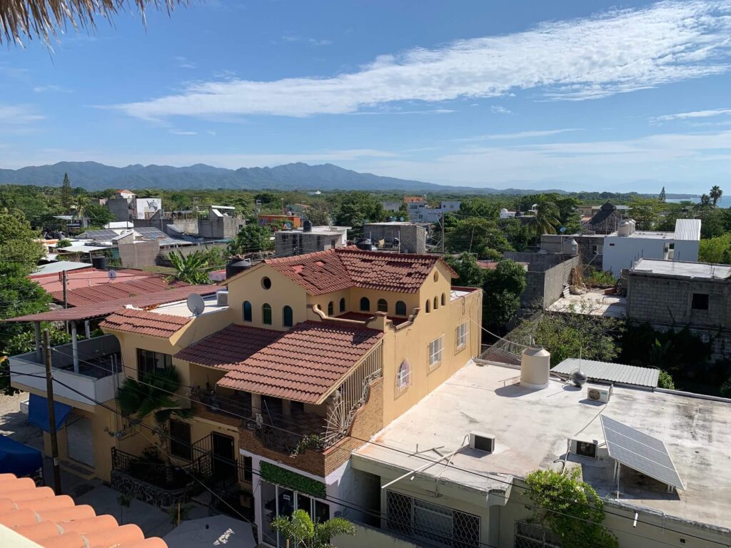 top view Arena Surf Cafe Punta Mita