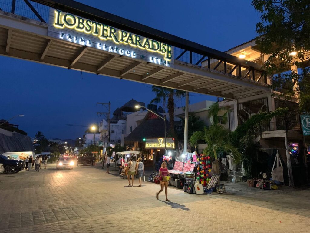Lobster Paradise signage