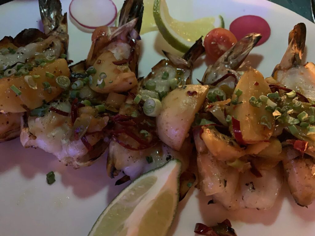 shrimp dish Lobster Paradise Punta Mita