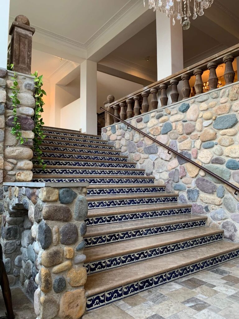 beautiful set of stairs at Iguana Restaurant Puerto Vallarta