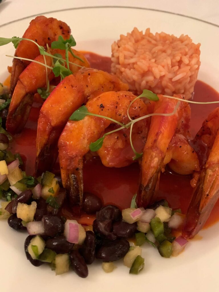 shrimp dish at Iguana Restaurant Puerto Vallarta