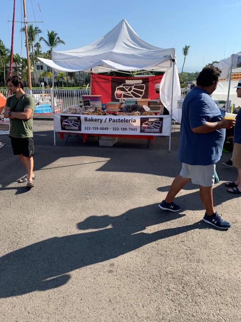 bakery stand at Nuevo Vallarta Market